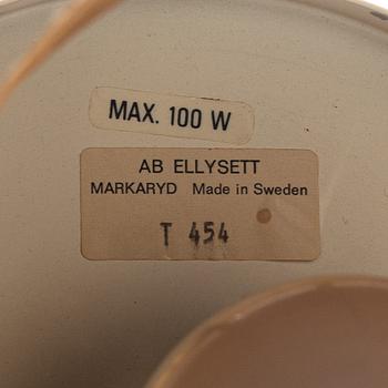 Hans-Agne Jakobsson, taklampa, "T-454"/"Buttle", Ellysett AB, Markaryd.