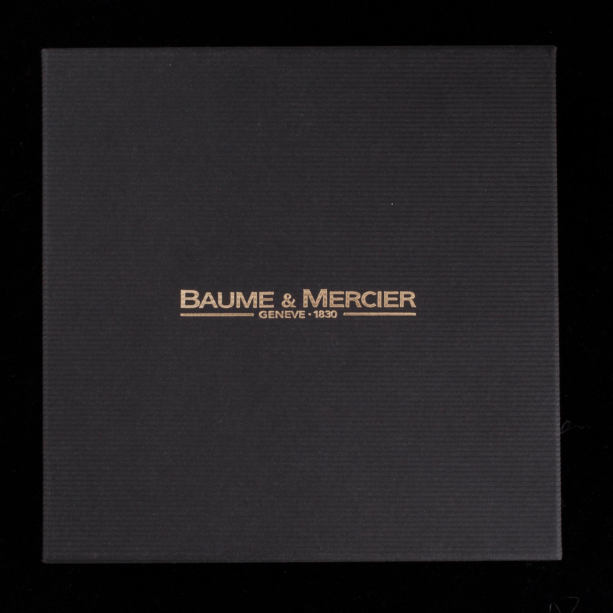 ARMBANDSUR, Baume & Mercier, Hampton Milleis 2000, stål, svart alligatorläderarmband.