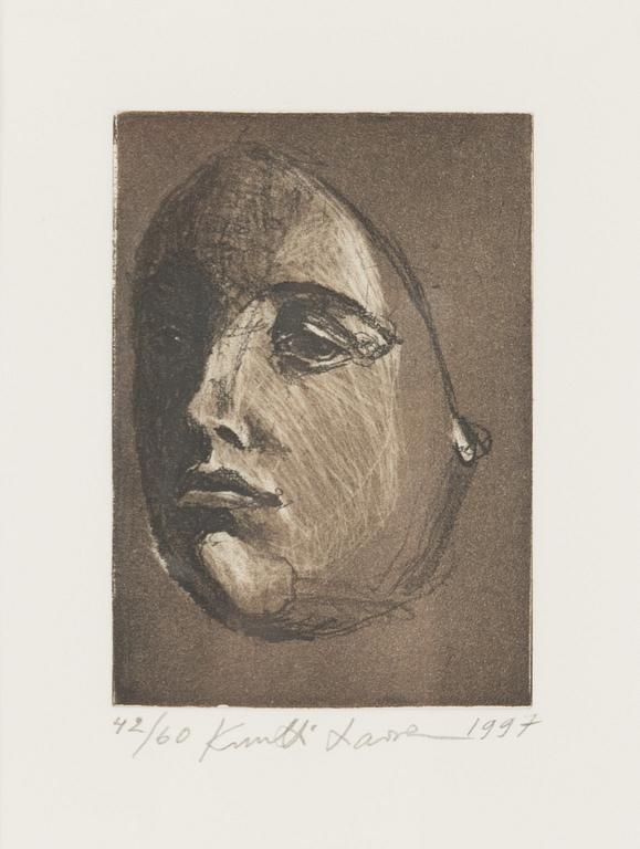 Kuutti Lavonen, etsaus, signeerattu ja päivätty 1997, numeroitu 42/60.