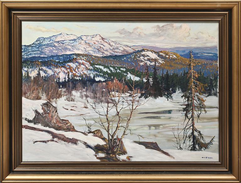 NILS OLZON, olja på duk, sign.