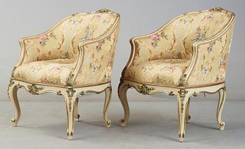 SOFFGRUPP, 7 delar, Nyrokoko, 1800-talets slut.