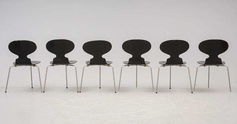 STOLAR, 6 st, "Myran", Arne Jacobsen, Fritz Hansen.
