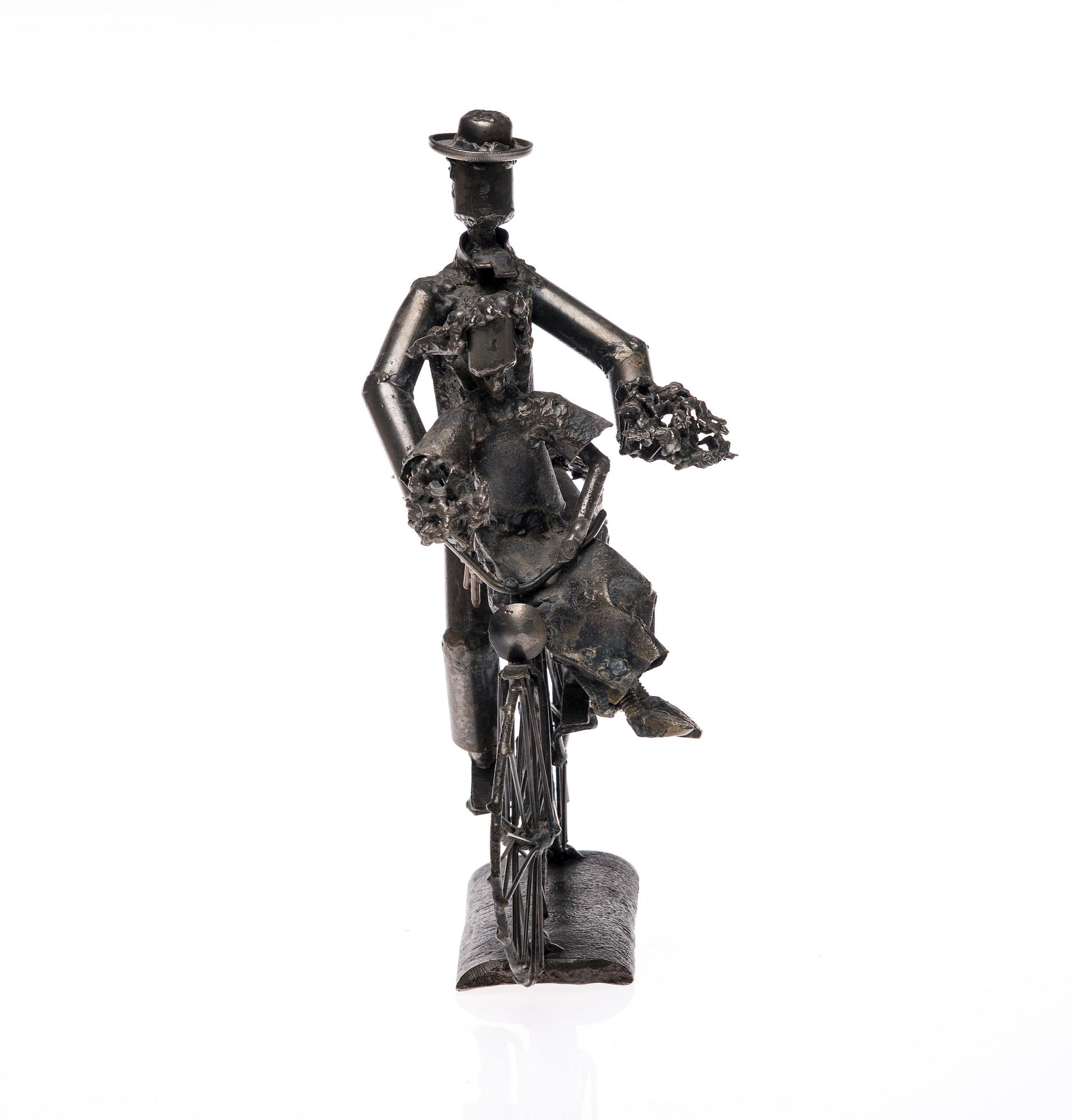 TIMO RUOKOLAINEN, skulptur, metall, monogramsignerad och daterad -84.