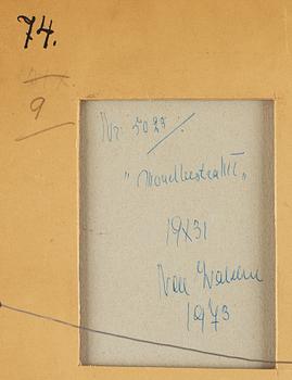 NELL WALDEN, mixed media on paper.