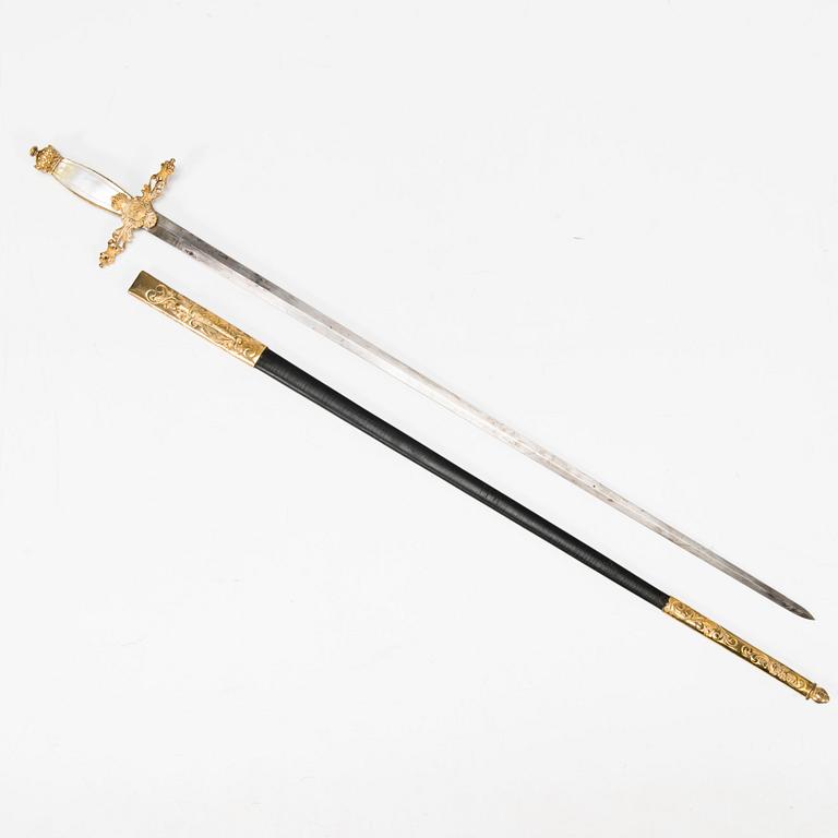 A Swedish small sword, second half of 19th Century.