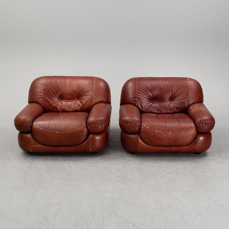 Fåtöljer, ett par, "Sapporo", Mobil Girgi, Italien, 1970-tal.