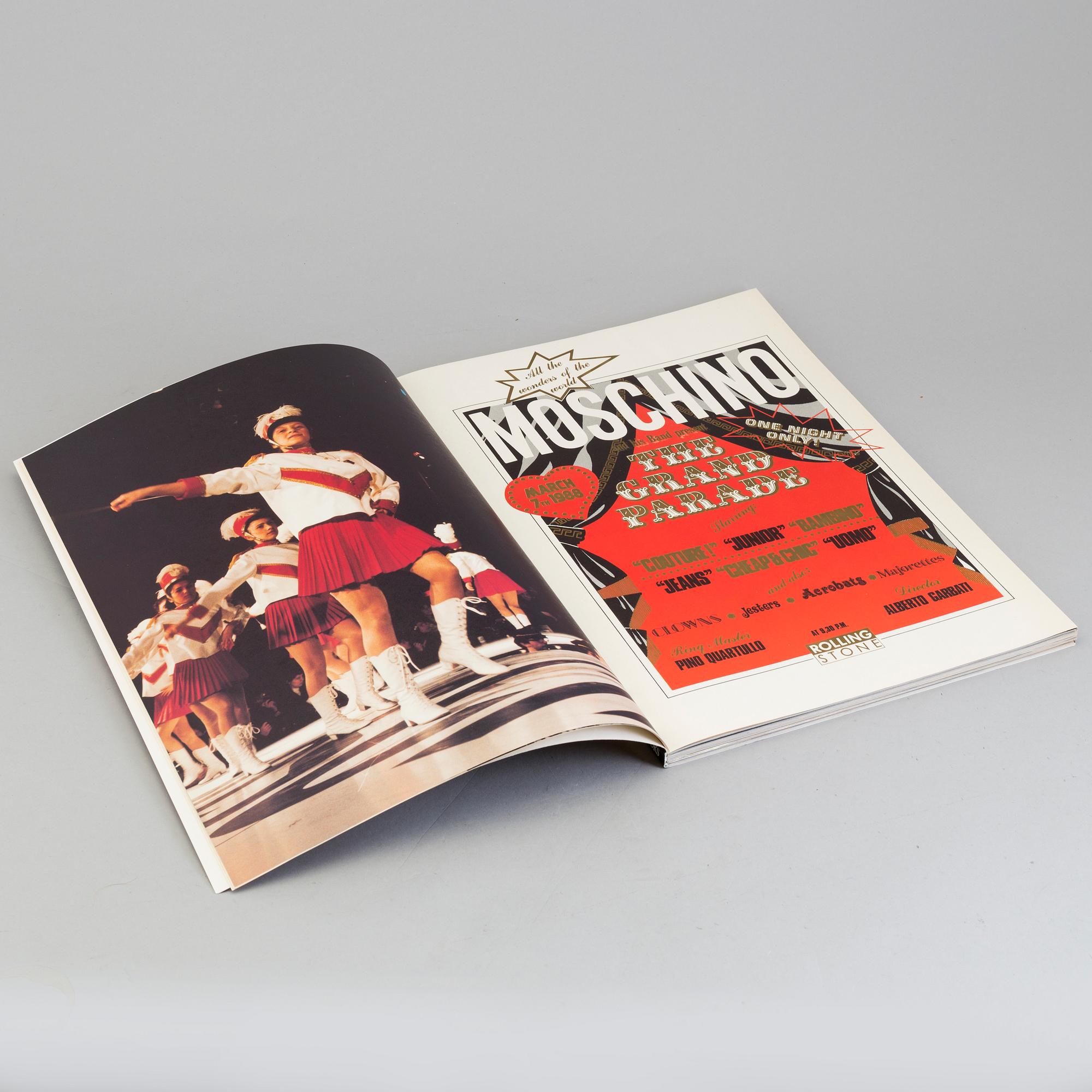 BOOK," To be, or not to be, that's fashion!" by Moschino, Idea Books 1988.