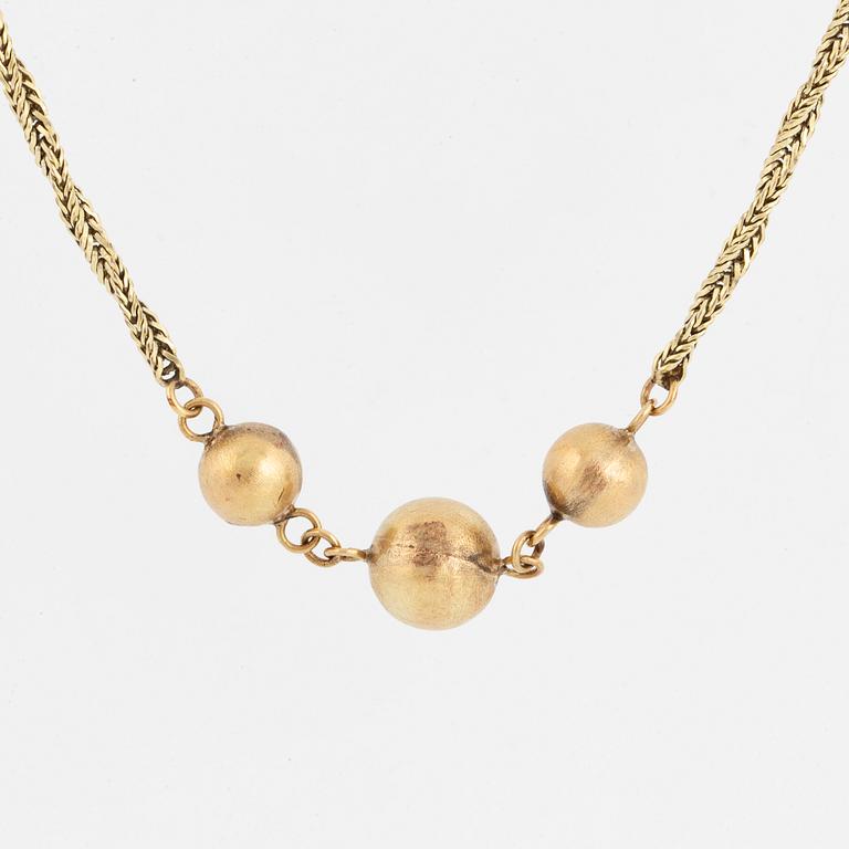 14K gold necklace.