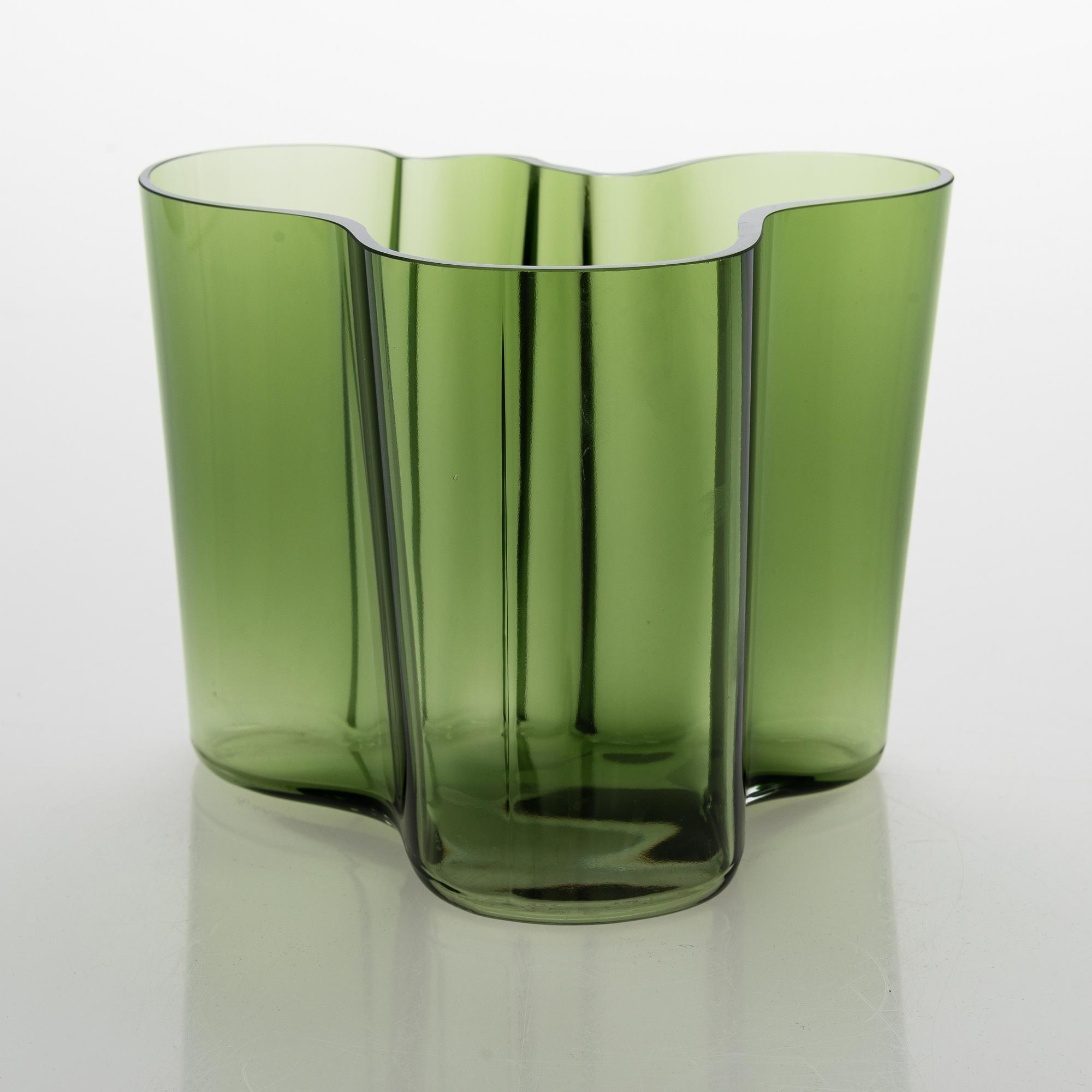 Alvar Aalto, Vas, 50-års jubileumsvas, signerad A. Aalto 1936-1986 Iittala 5340/8000.