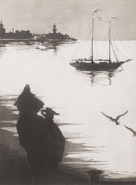 MANNO KALLIOMÄKI, etching, signed and dated 1973, numbered Epreuve d'art I.