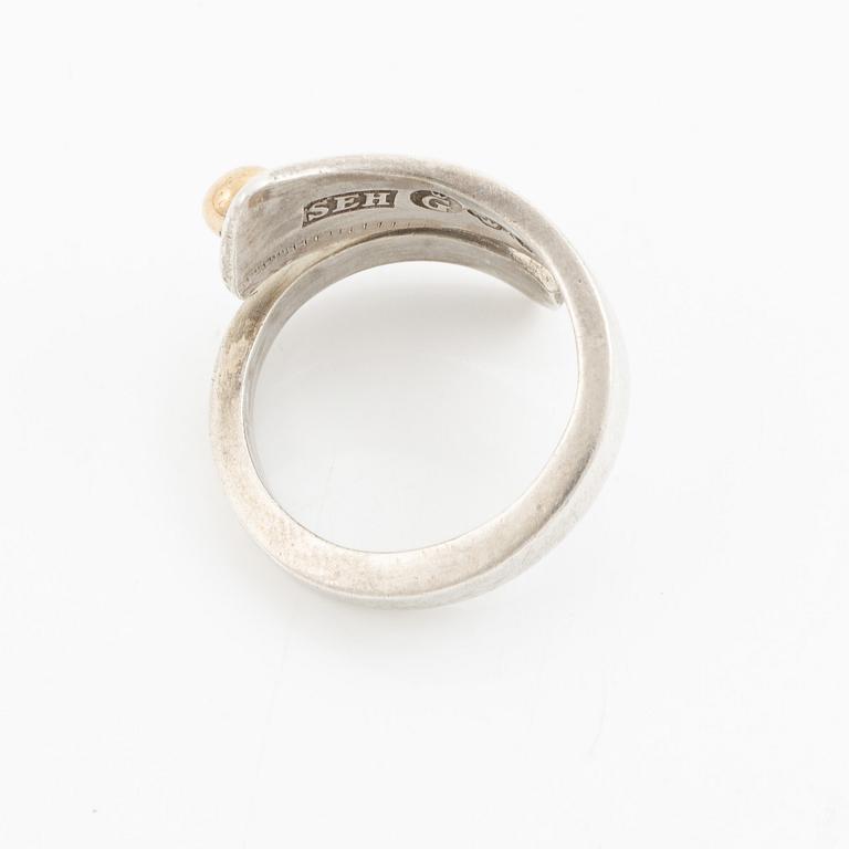 Sven-Erik Högberg, ring, silver, Göteborg 1985.