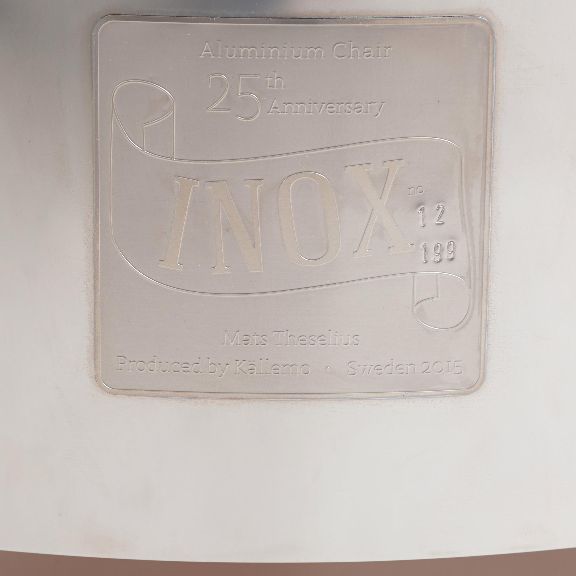 Mats Theselius, fåtölj "Inox", ed. 12/199, Källemo, efter 2015.