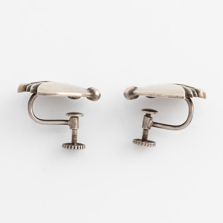 Georg Jensen, Harald Nielsen, earrings, a pair, sterlingsilver, Denmark.