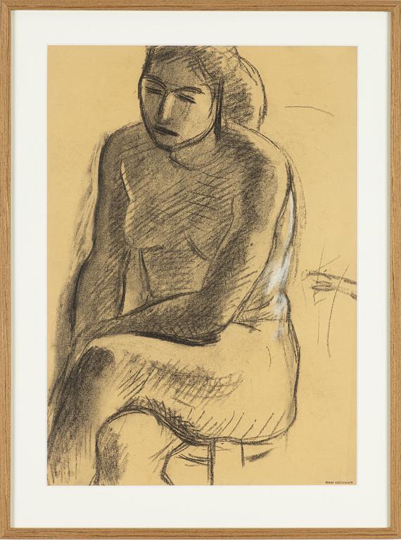 Isaac Grünewald, Seated Model.