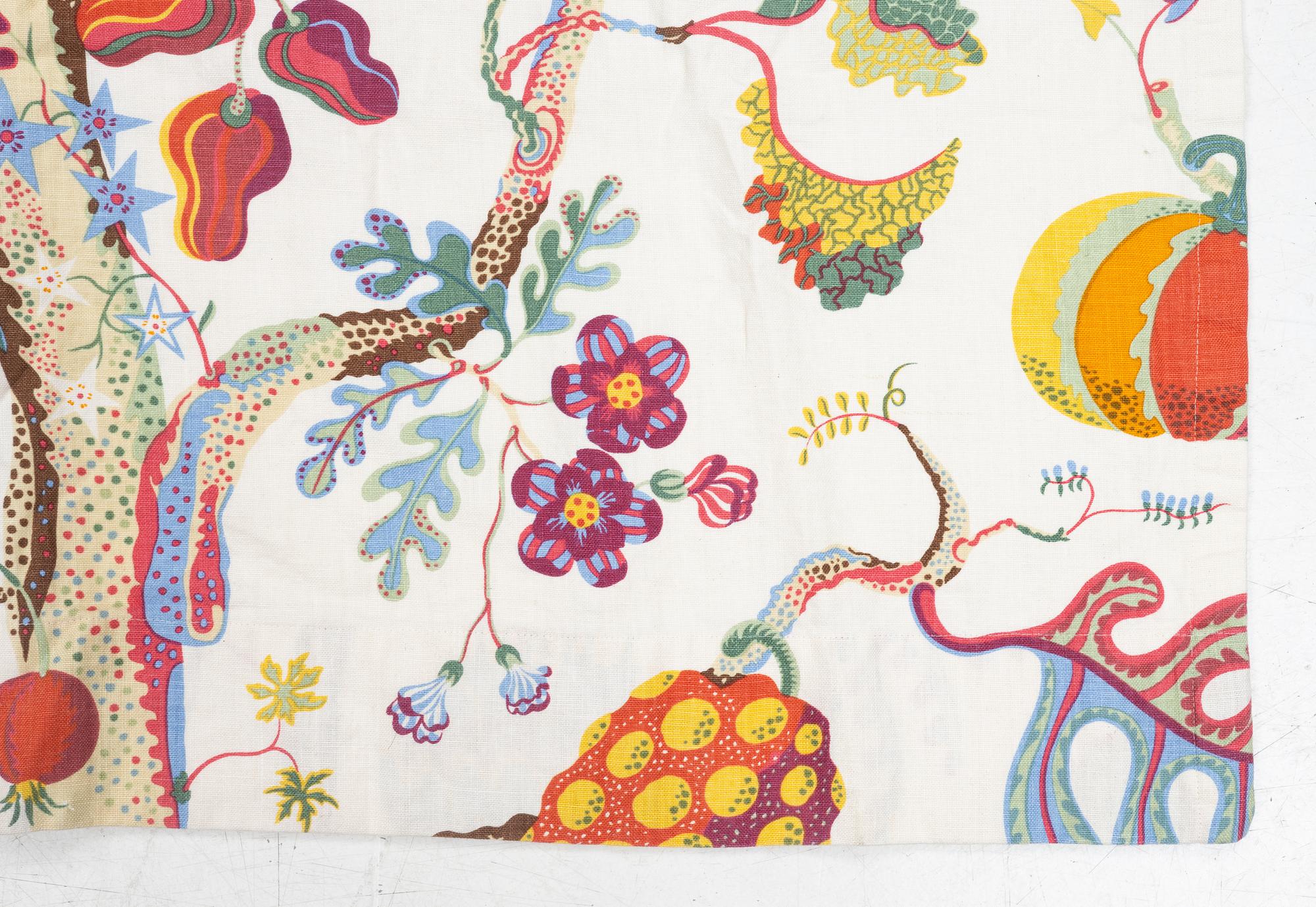 Josef Frank, curtain "Vegetable Tree", Svenskt Tenn.