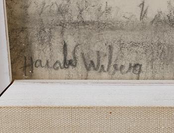 HARALD WIBERG, blyertsteckning, signerad .