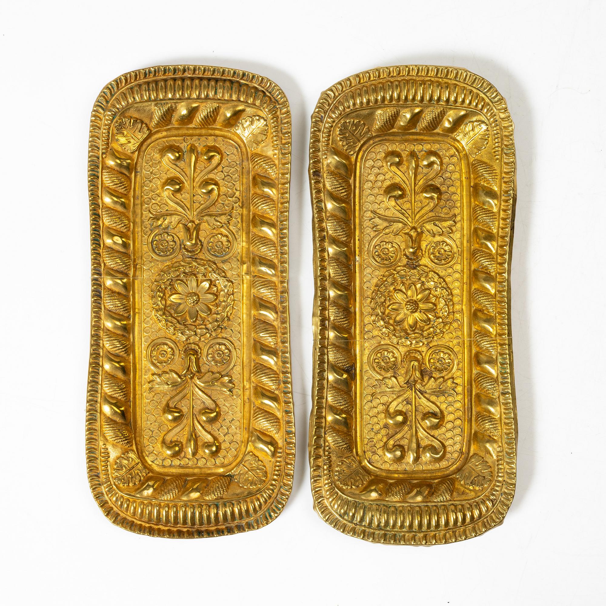 Mässing, 7 delar, 1700-1900-tal.