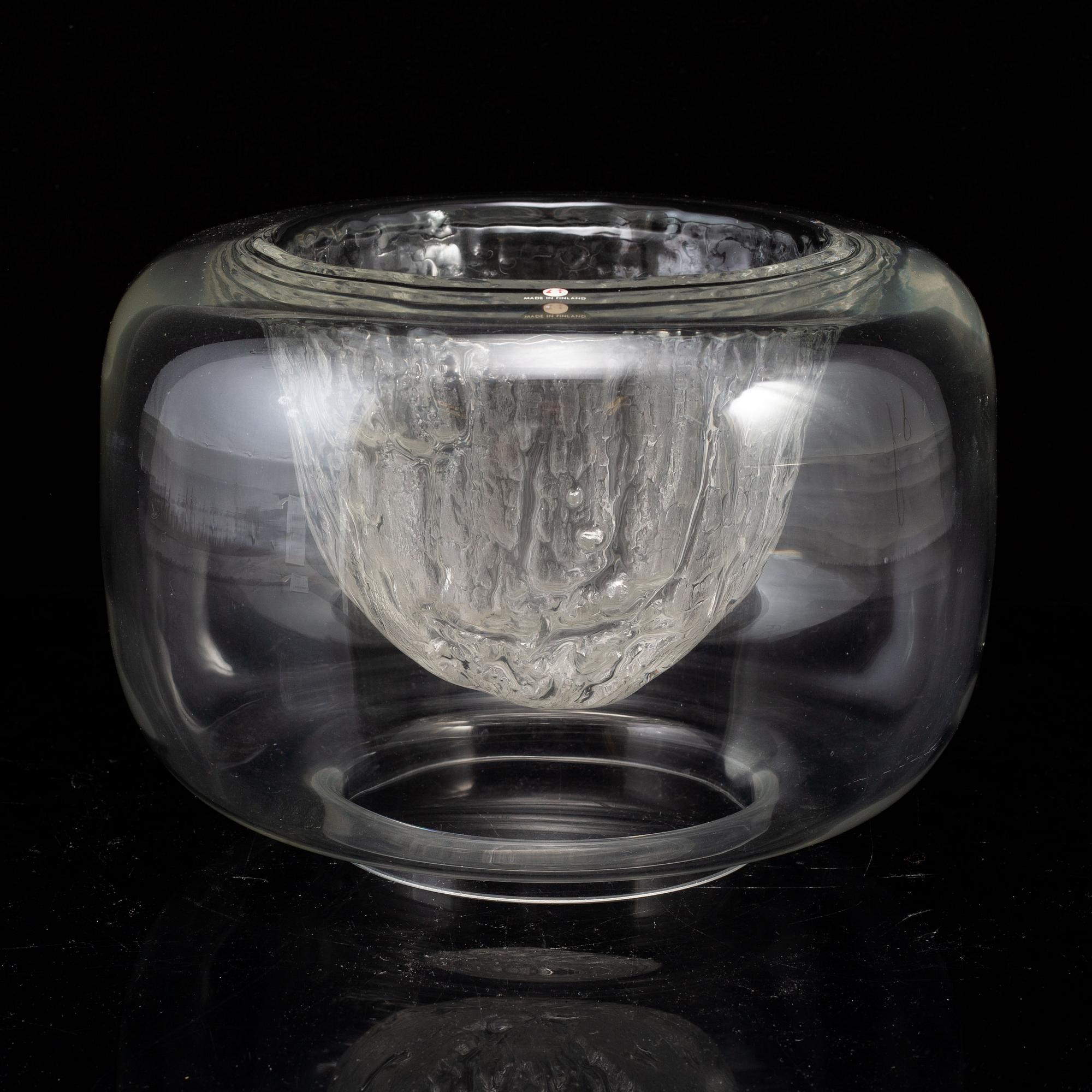 TIMO SARPANEVA, vas / art object "3375", ur Finlandia-serien, Iittala, Finland 1960-70-tal.