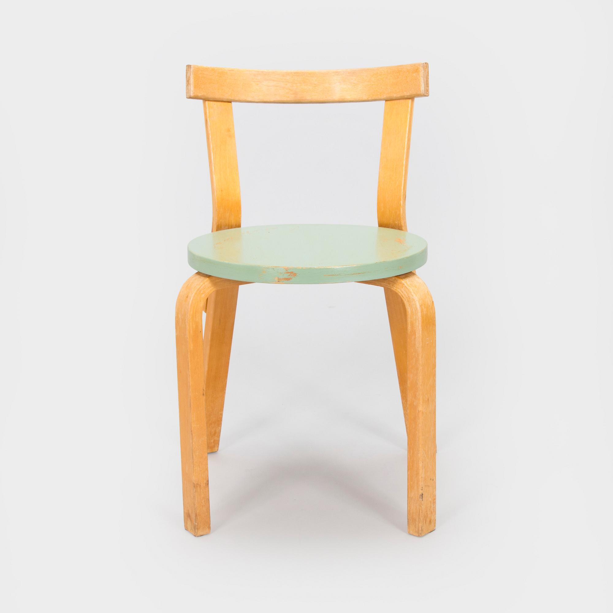 Alvar Aalto, stol, modell 68, för O.Y. Huonekalu- ja Rakennustyötehdas A.B. 1930-tal.