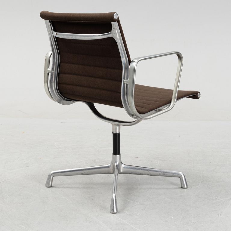 A model EA 108 swivel armchair by Charles and Ray Eames for Herman Miller, designed 1958.