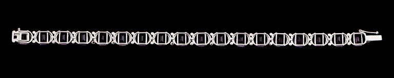ARMBAND, sterlingsilver, ametister tot ca 19.00 ct.
