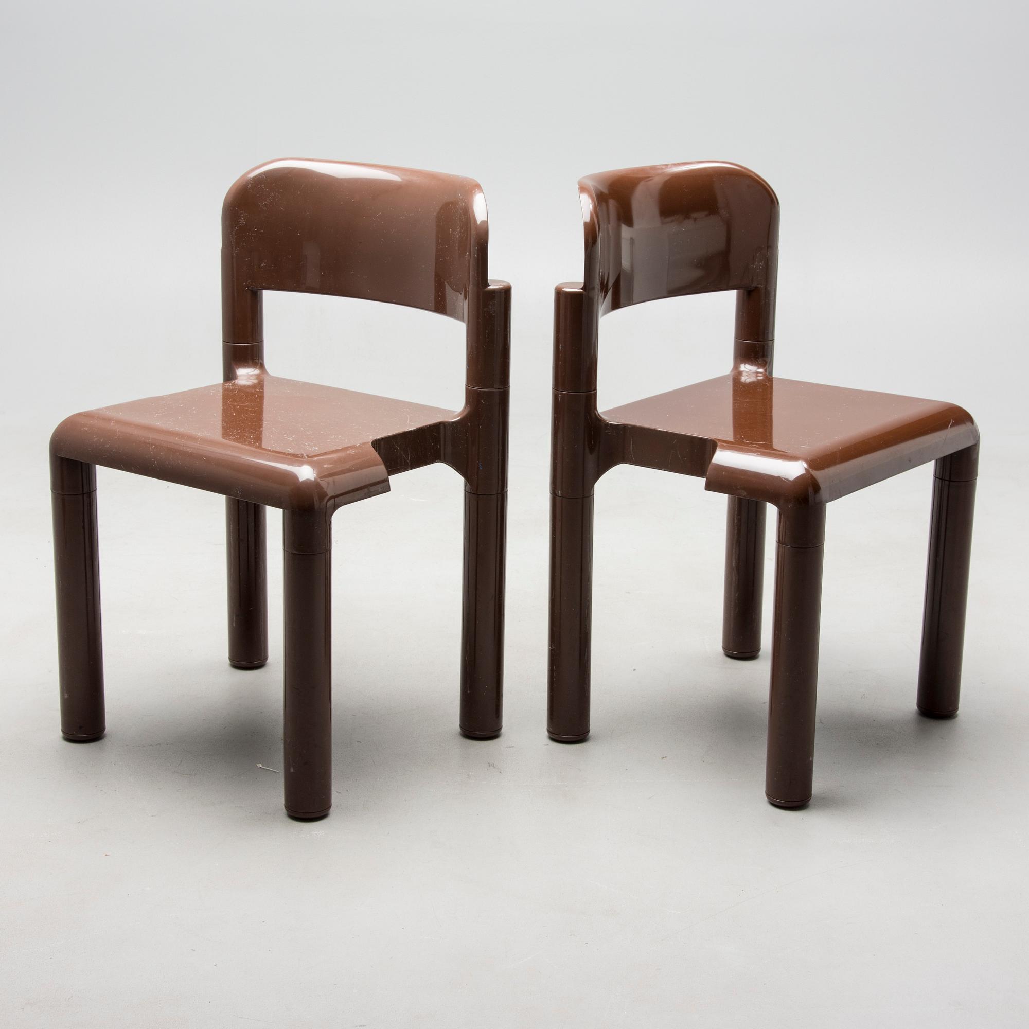 STOLAR, 4 st, Eero Aarnio, UPO Furniture, Nastola, Finland, 1970-tal.