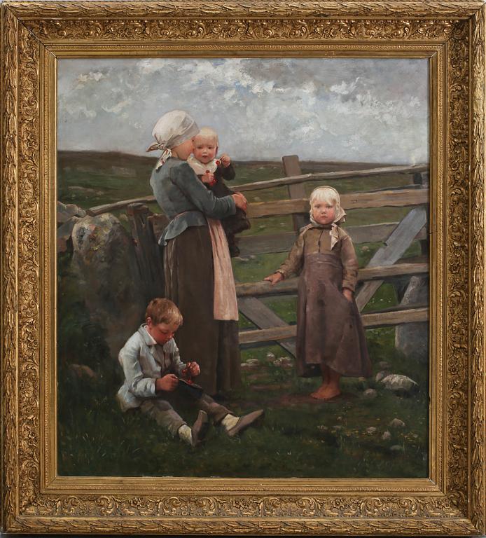 ALFRED JANSSON, olja på duk, signerad och daterad 1890.