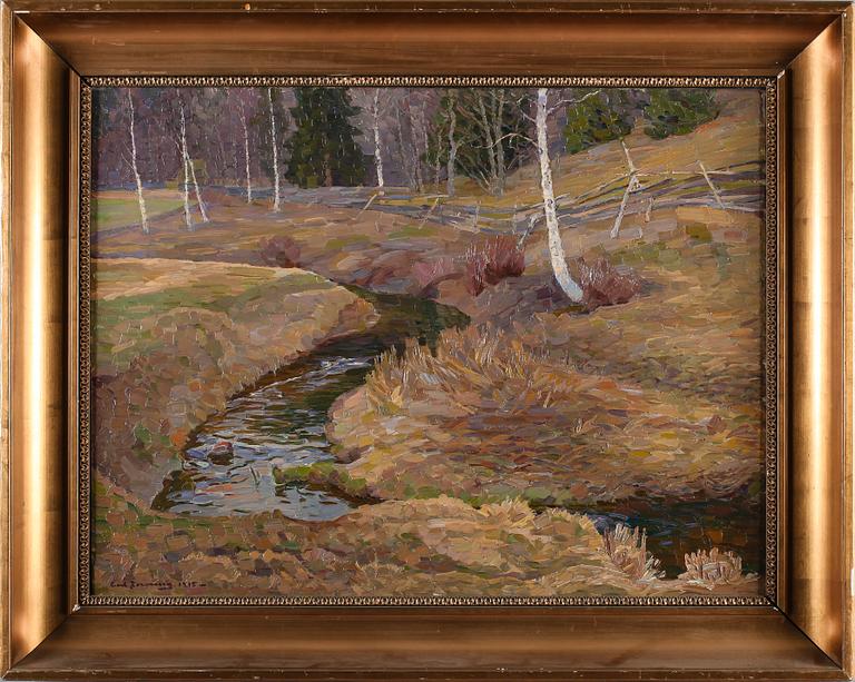 CARL JOHANSSON, olja på duk, signerad och daterad 1915.