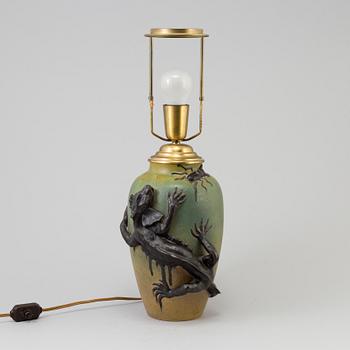 A ceramic Ipsens Enke table light from Denmark.