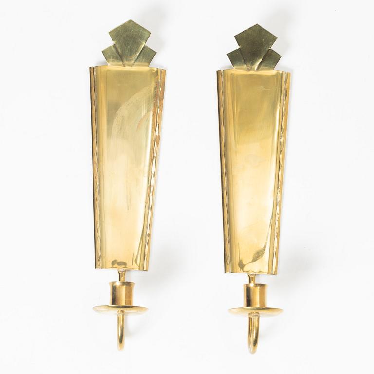 Sten Johansson, wall sconces, a pair, Arvika.