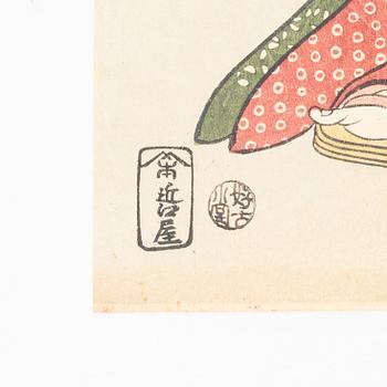 Five woodblock prints from a publication by "Tokyo Bijutsu Kankokai" (Tokyo Art Publishing Association" early 1900s.
