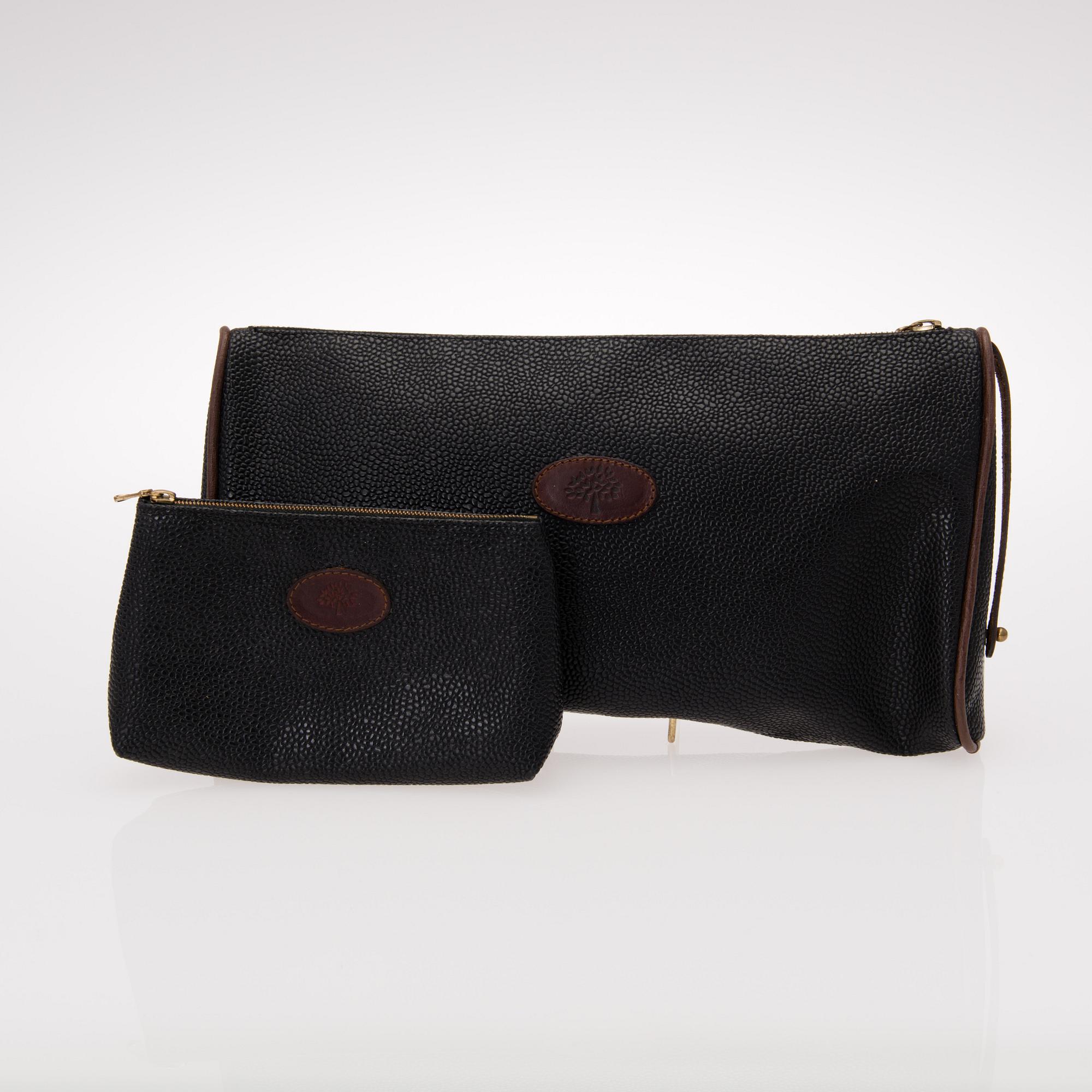 Mulberry scotchgrain wash bag on sale