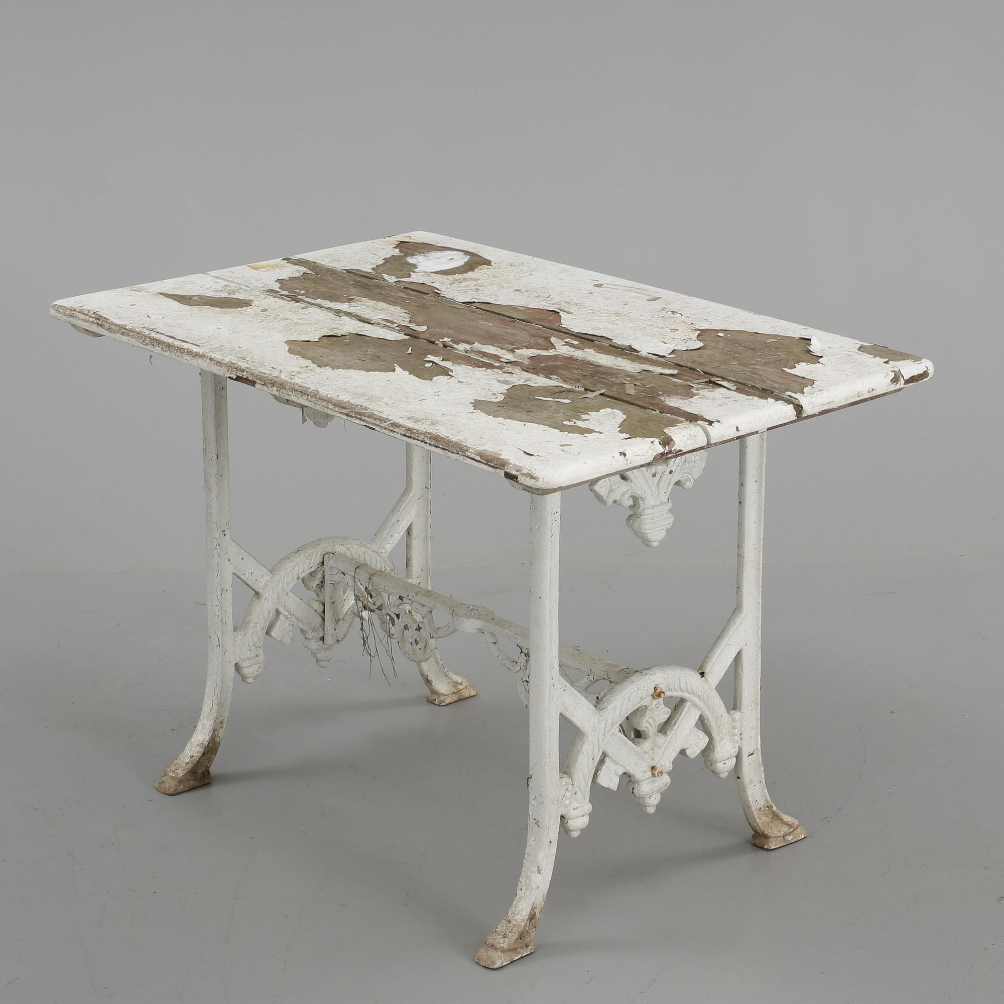 TRÄDGÅRDSGRUPP, 4 delar, aluminium, 1900-talets andra hälft.