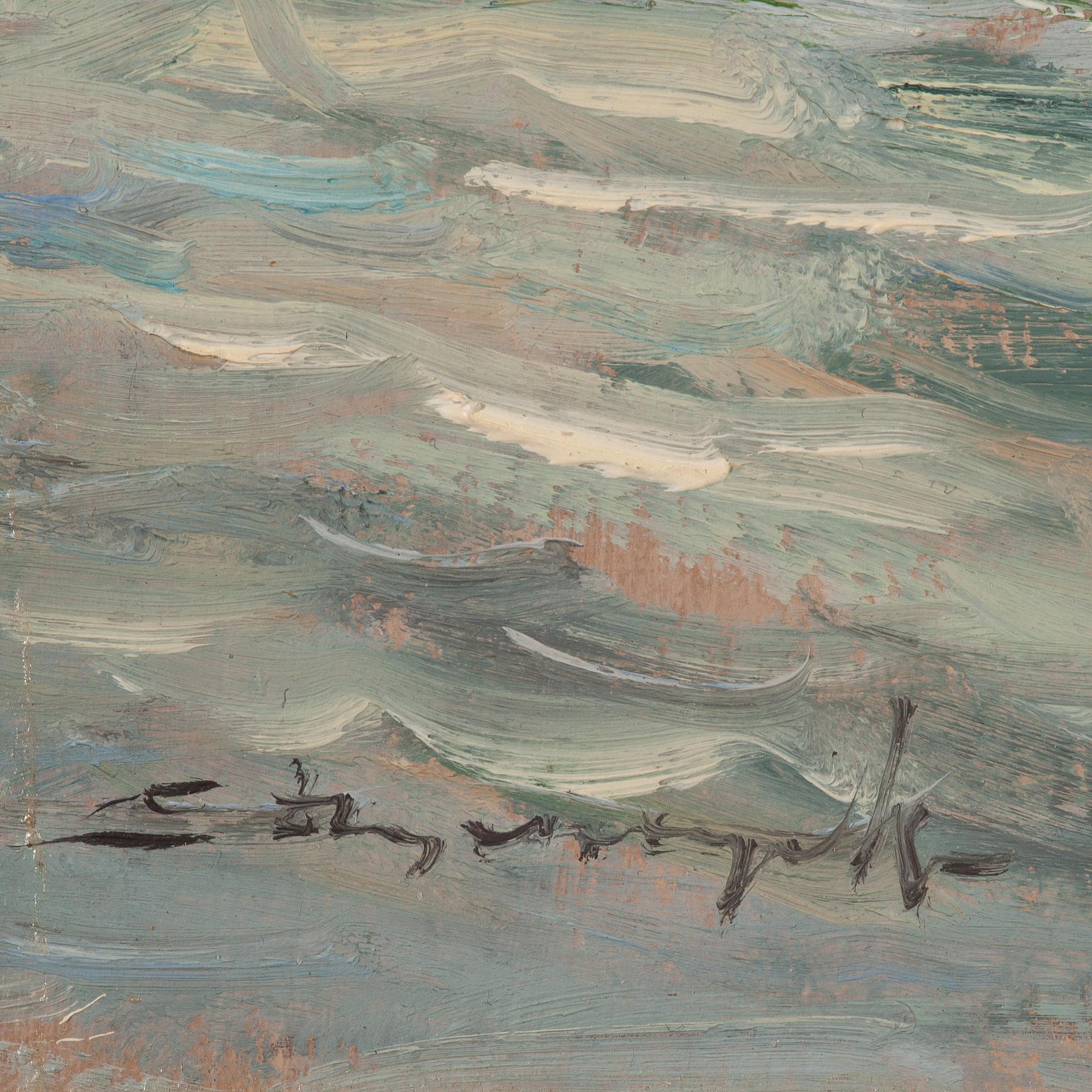 EUGENIUSZ DZIERZENCKI, 2 st. Olja på kartong, signerad.