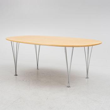 Bruno Mathsson & Piet Hein, a "Superellips", coffee table, Bruno Mathsson International, Sweden, second half of the 20th.