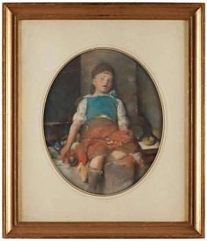 424. EMMA EKWALL. Pastell, oval.