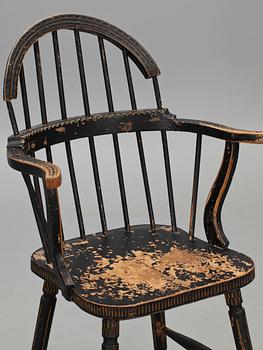 KARMSTOL, gustavianskt  provinsarbete, sk Medevistol, omkring 1800.