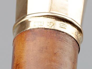 KÄPP, knopp 18k guld, IH, 1800-tal.