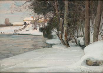 Victor Westerholm, 'Winter View from Karjaa".