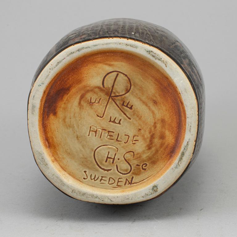 CARL-HARRY STÅLHANE, a stoneware vase, Rörstrand Ateljé, 1950/60s.