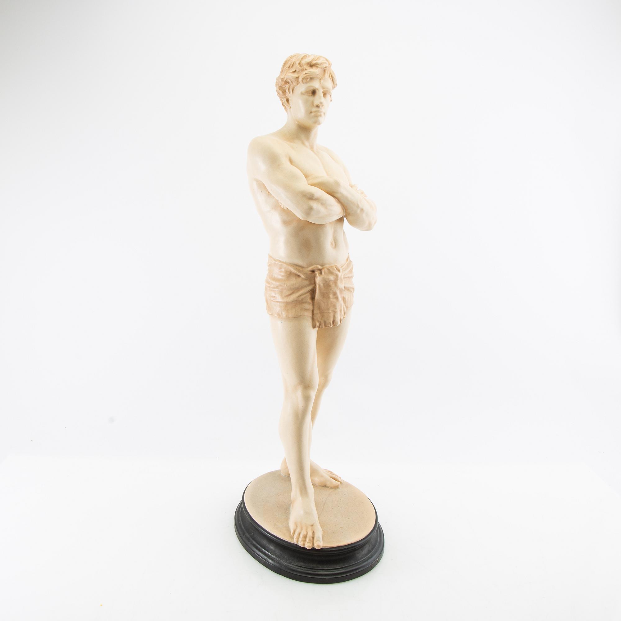 John Börjeson, after the sculpture "The Swimmer" painted plaster.