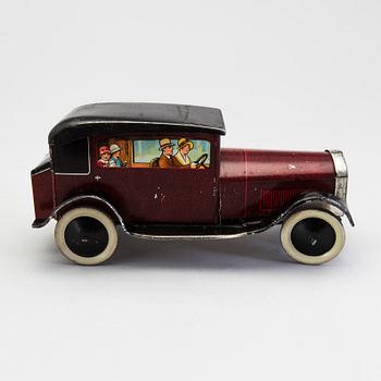 A tinplate biscuit tin by Hudson Scott & Sons Ltd, Carlyle, England, 1920/30s.