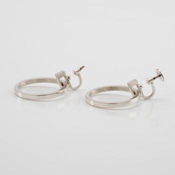 Wiwen Nilsson, earrings a pair of silver, Lund 1960.