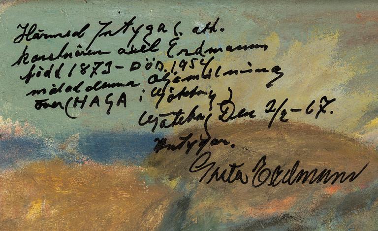 AXEL ERDMANN, olja på duk.