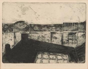 Unto Koistinen, two etchings, signed and dated 1945 and 1954, numbered 3/10.