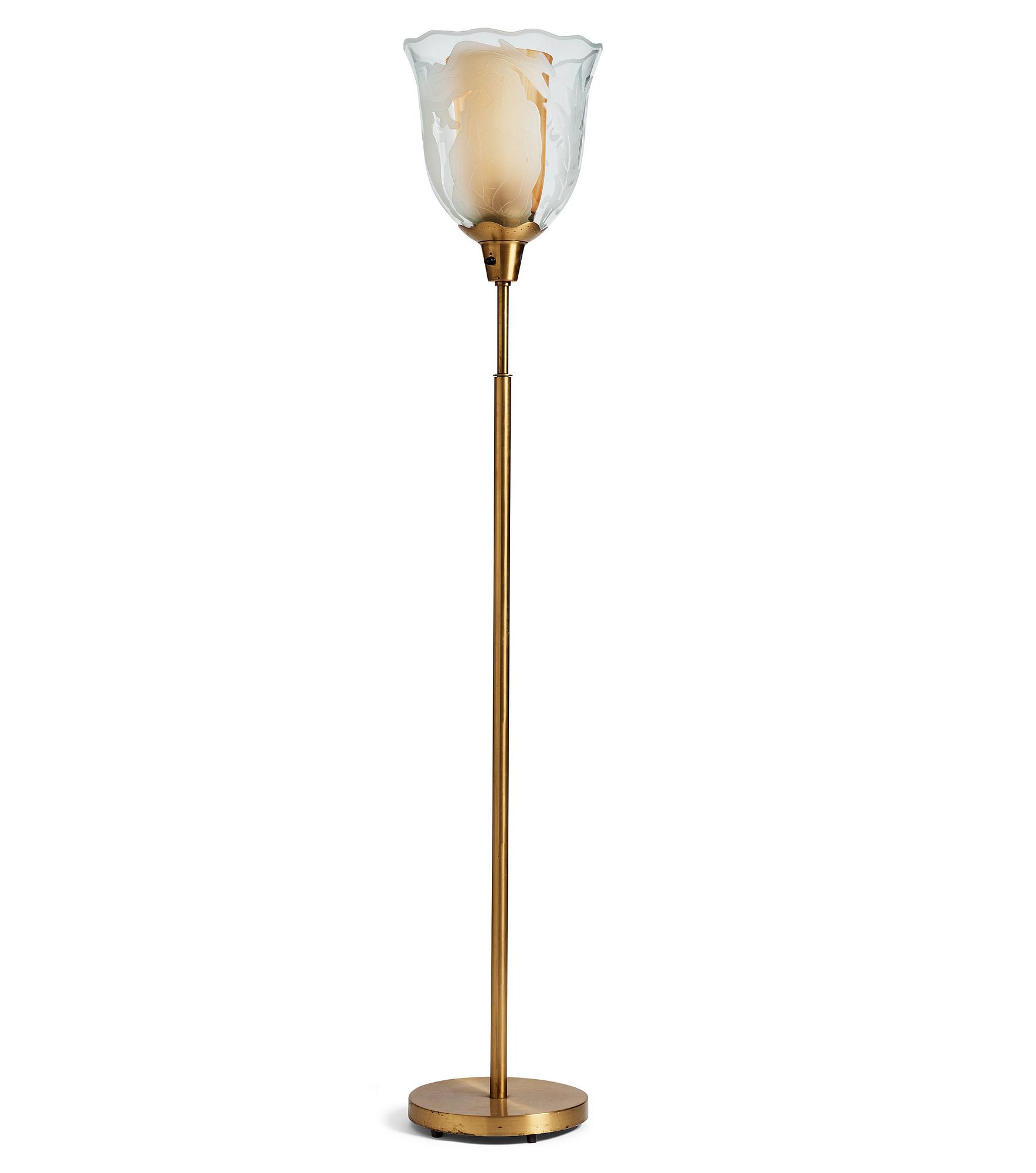 Bo Notini, golvlampa, Glössner & Co, Sverige 1940-50-tal.