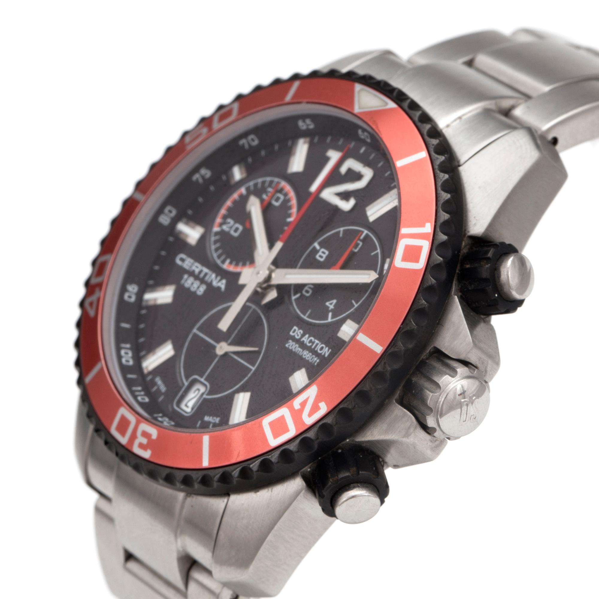 CERTINA, DS Action (200m/660ft), chronograph, wristwatch, 42,5 mm,