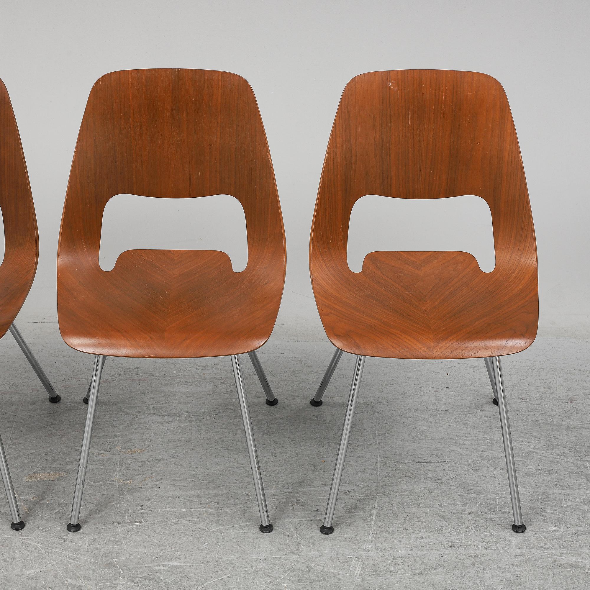 ALFREDO HÄBERLI, four 'Jill' chairs, Vitra, 2012.