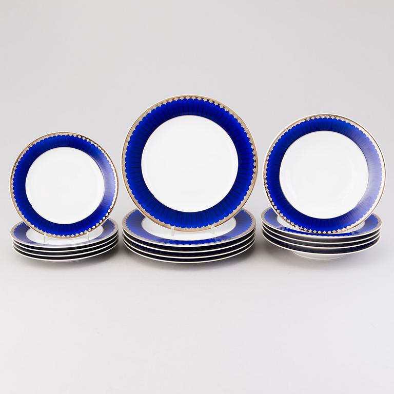 SIGVARD BERNADOTTE, A 29-pcs set of 'Christineholm' /'Marianne' tableware, incl coffee cups.