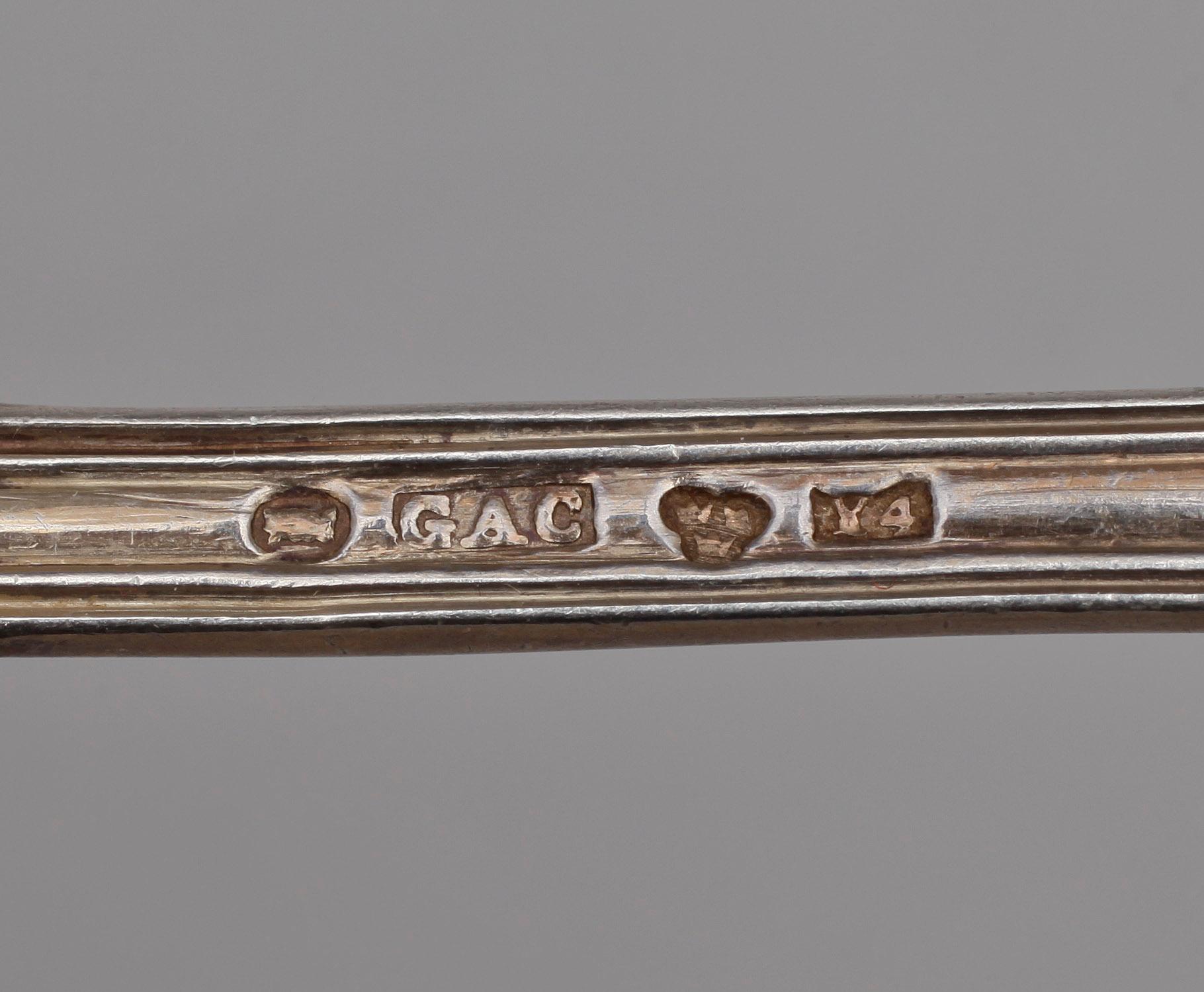 PARTI BESTICK, silver, flertal tillverkare, mest Sverige, 1800-1900-tal. Tot vikt ca 750 gram.